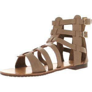 De Blossom Collection Xara-4 Nude PU Womens sandals 7 NEW